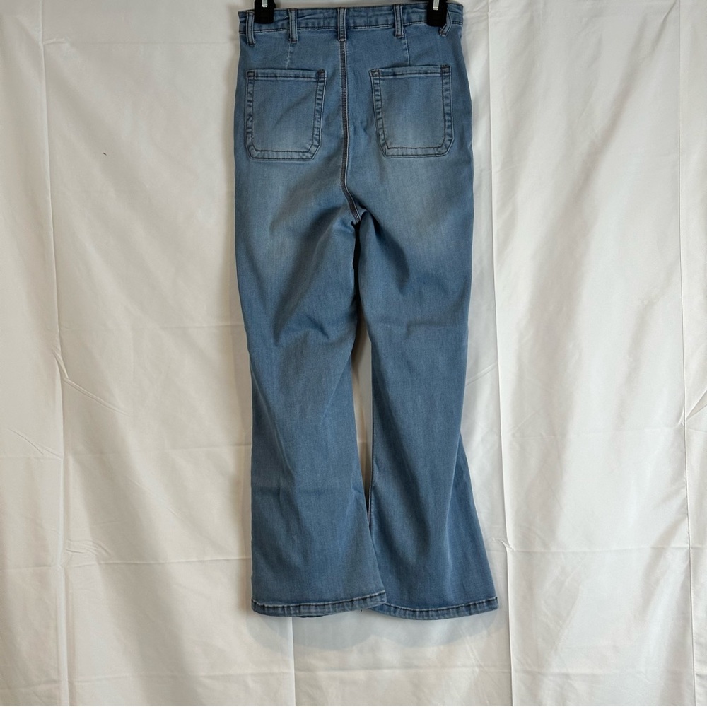 Monkey Ridge Jeans Original Vintage Bell Bottom White Wash Y2K Size 3/26 - Picture 3 of 16